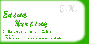 edina martiny business card